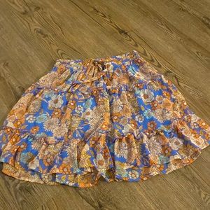 Short flowy flower skirt